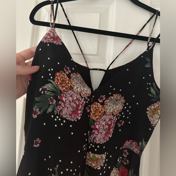 Topshop Hydrangea Floral Print Strappy Jumpsuit US 2 - Picture 3 of 12